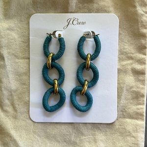 J Crew Teal Earrings